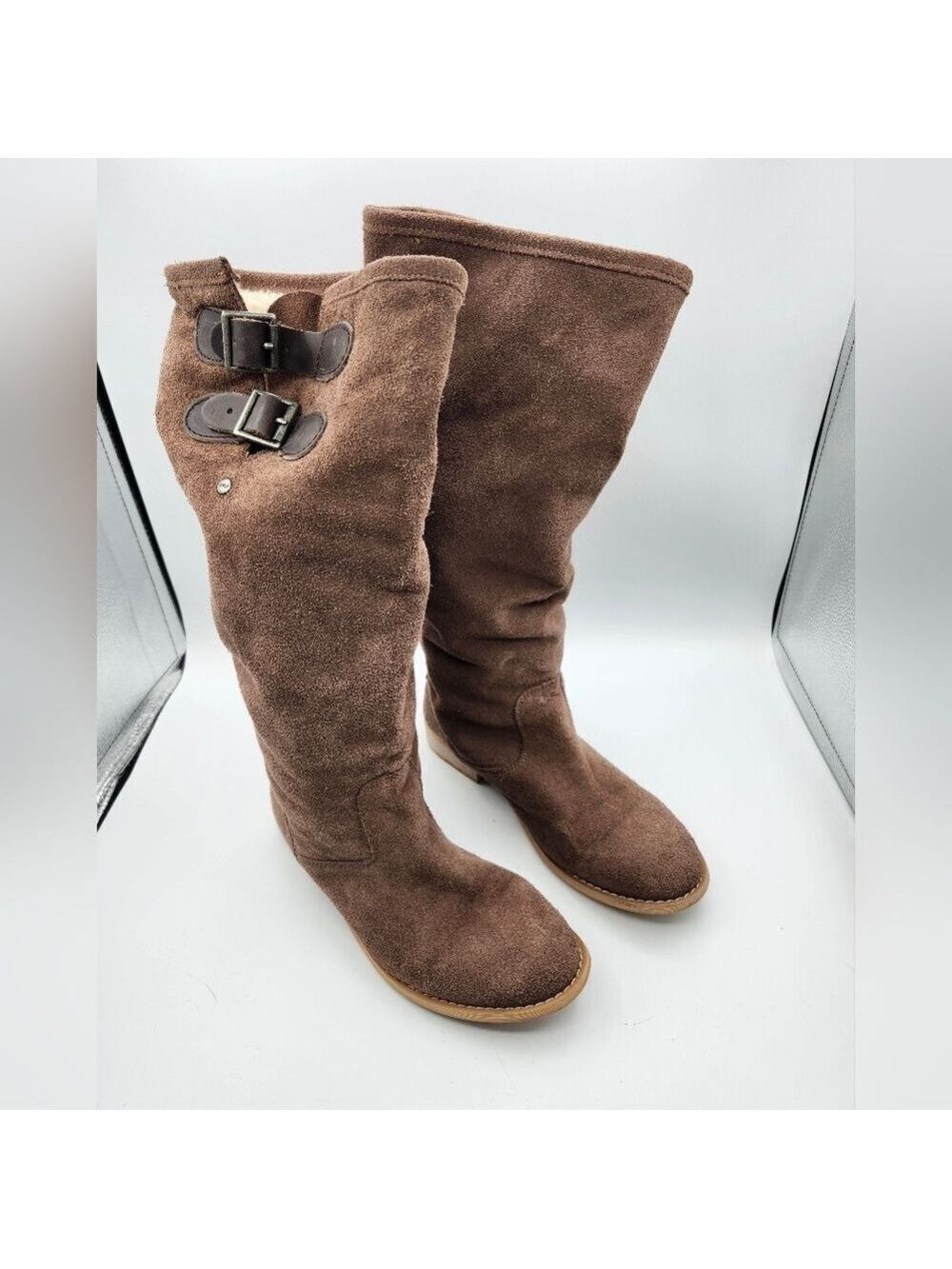 Emu Brown Suede Knee-High Boots Sz 8/39